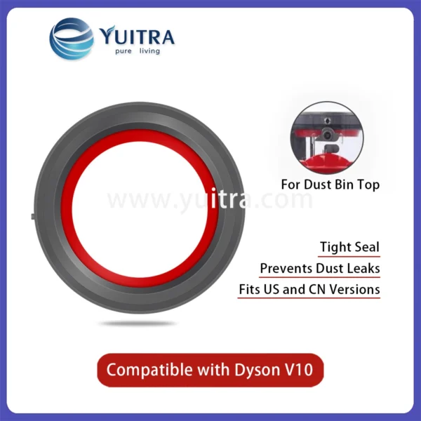 Alternative view of Compatible Dyson Vacuum Dust Bin Top Sealing Ring Replacement Series