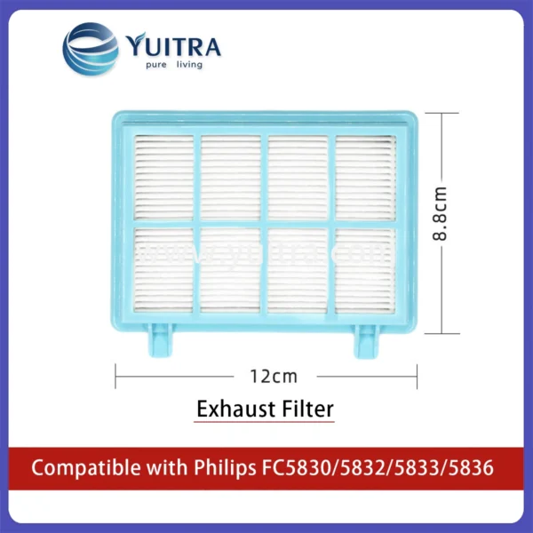Compatible Philips Vacuum Cleaner HEPA Filter Sponge Replacement for FC5830/5832/5833/5836 - Image 3
