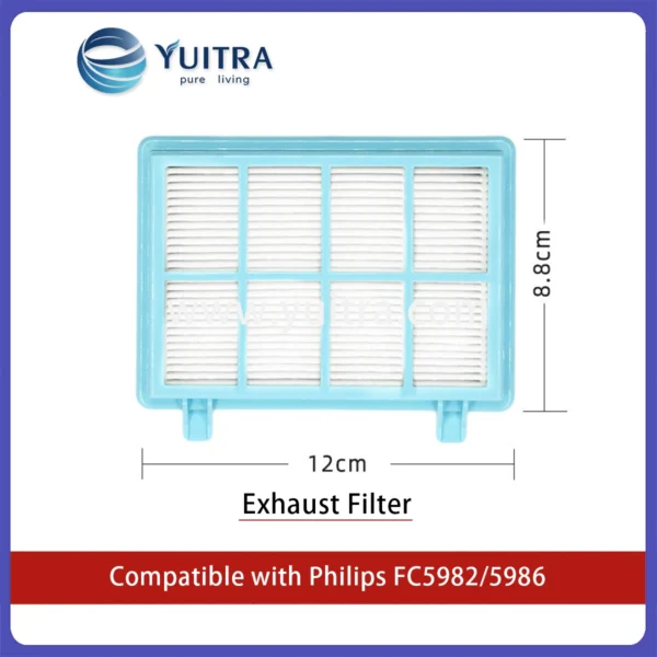 Compatible Philips Vacuum Cleaner HEPA Filter Sponge Replacement for FC5982/5986 - Image 3