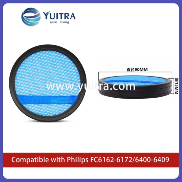 Alternative view of Compatible Philips Vacuum Cleaner HEPA Filter Sponge Replacement for FC6162-6172/6400-6409
