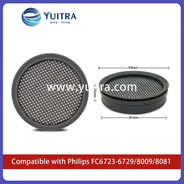 Alternative view of Compatible Philips Vacuum Cleaner HEPA Filter Sponge Replacement for FC6723-6729/8009/8081
