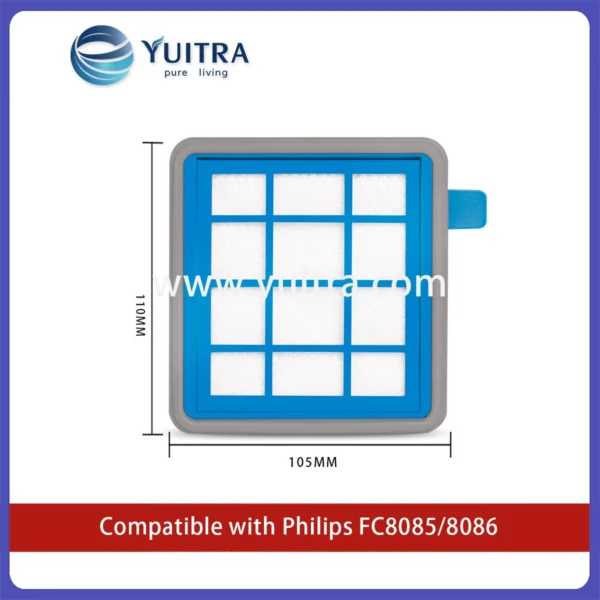 Alternative view of Compatible Philips Vacuum Cleaner HEPA Filter Sponge Replacement for FC8085/8086