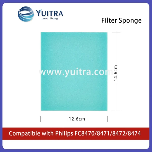 Compatible Philips Vacuum Cleaner HEPA Filter Sponge Replacement for FC8470/FC8471/FC8472/FC8474 - Image 3