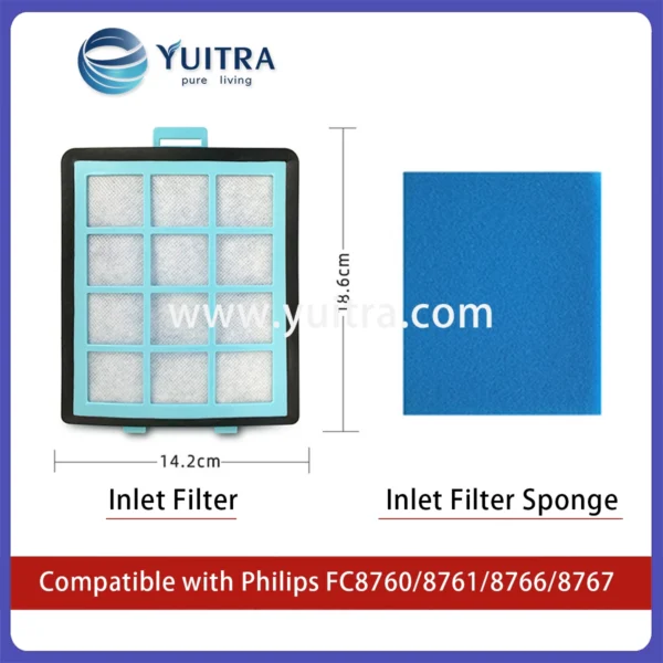 Alternative view of Compatible Philips Vacuum Cleaner HEPA Filter Sponge Replacement for FC8760/FC8761/FC8766/FC8767
