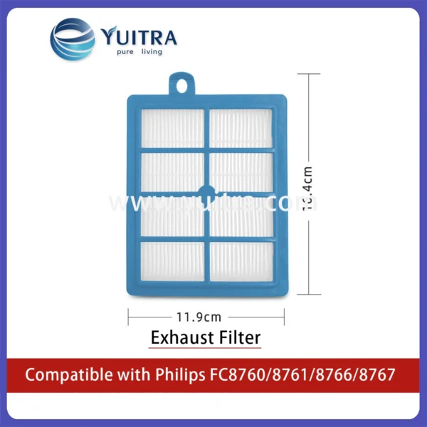 Compatible Philips Vacuum Cleaner HEPA Filter Sponge Replacement for FC8760/FC8761/FC8766/FC8767 - Image 3