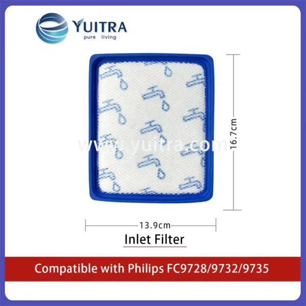 Alternative view of Compatible Philips Vacuum Cleaner HEPA Filter Sponge Replacement for FC9728/9732/9735