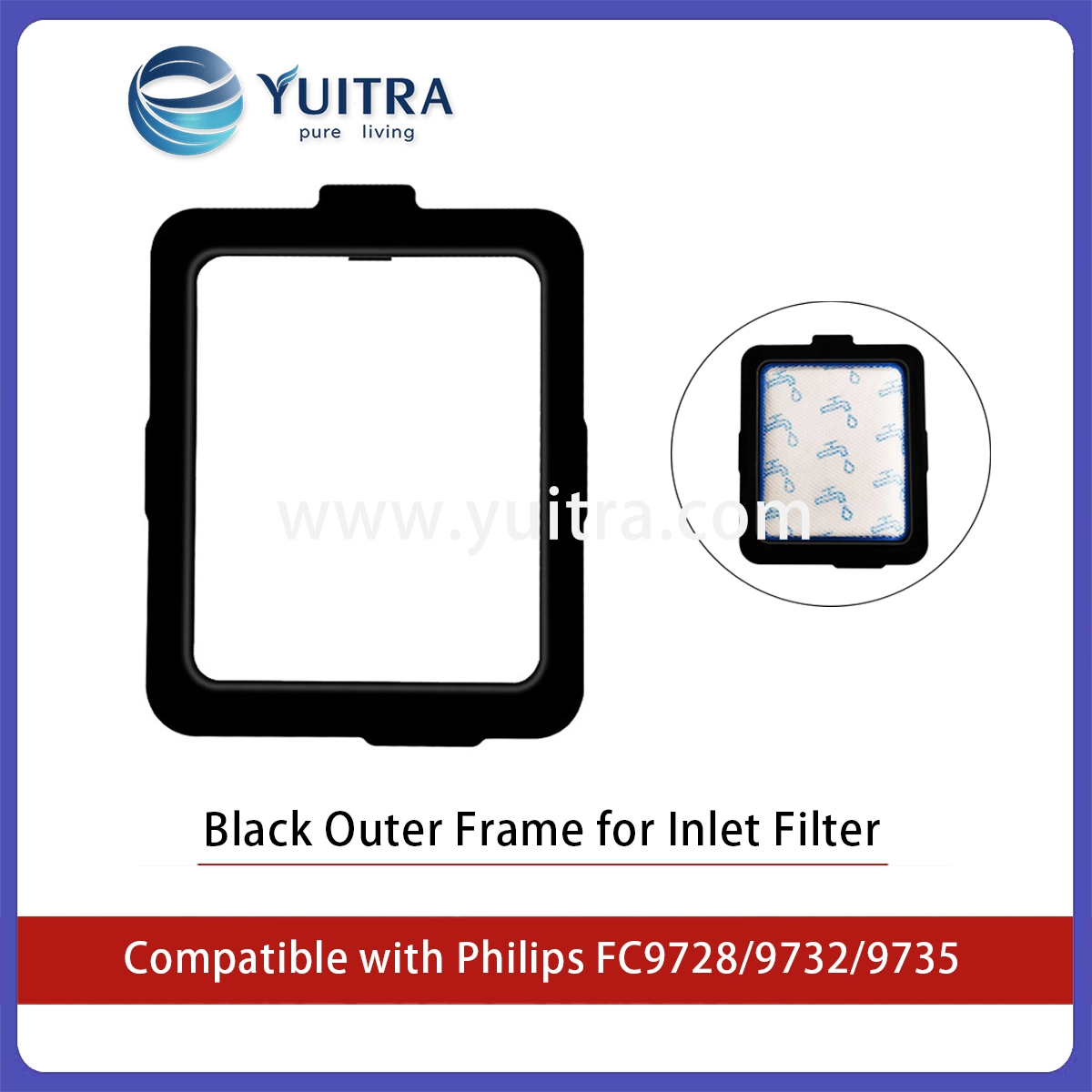 Compatible Philips Vacuum Cleaner HEPA Filter Sponge Replacement for FC9728/9732/9735 - Image 3
