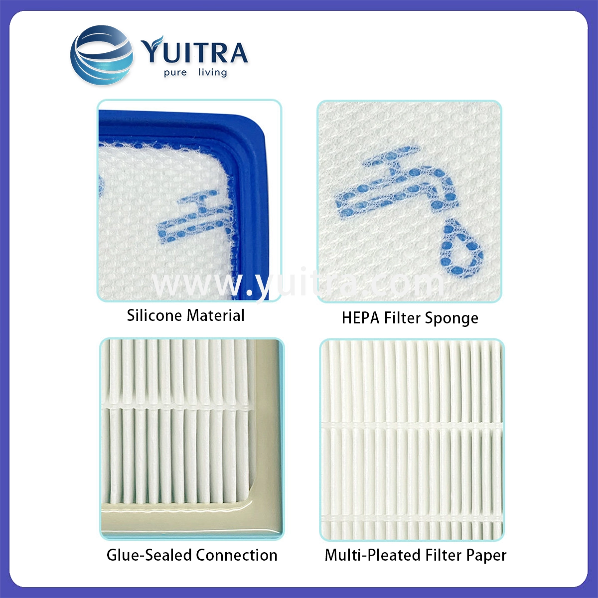 Compatible Philips Vacuum Cleaner HEPA Filter Sponge Replacement for FC9728/9732/9735 - Image 5