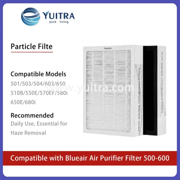 Compatible Blueair Air Purifier Filter Replacement for 501/503/504/510B/550/580i/603/650/680i Series - Image 3