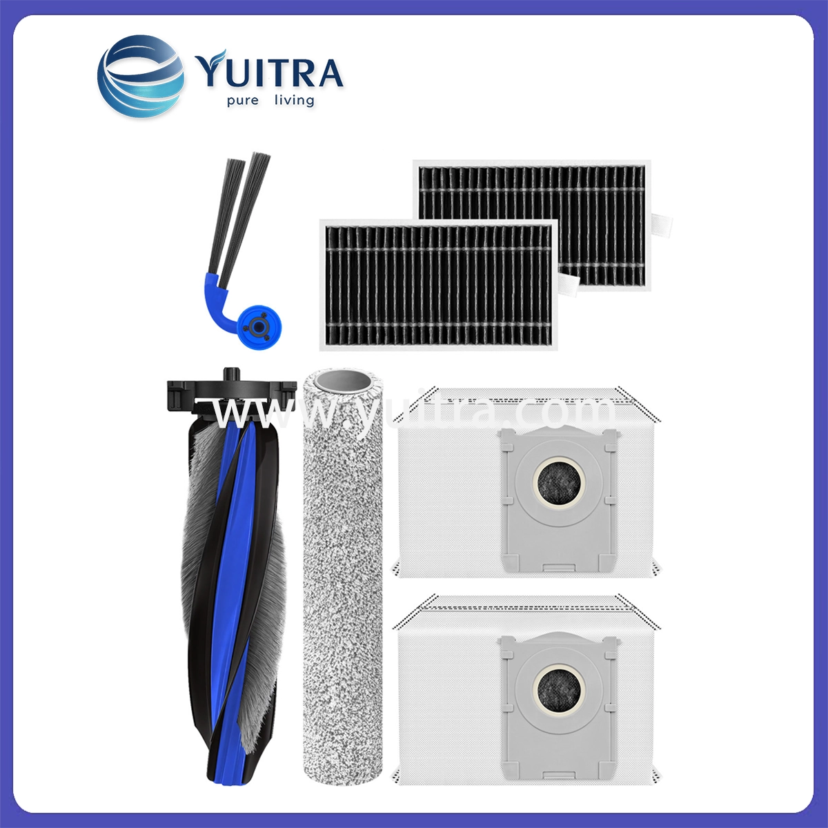 Compatible Ecovacs Deebot Robot Vacuum Replacement Kit for T90 Pro Series