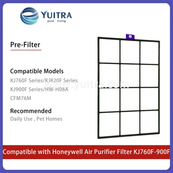 Alternative view of Compatible Honeywell Air Purifier Filter Replacement for KJ760F/820F/900F Series