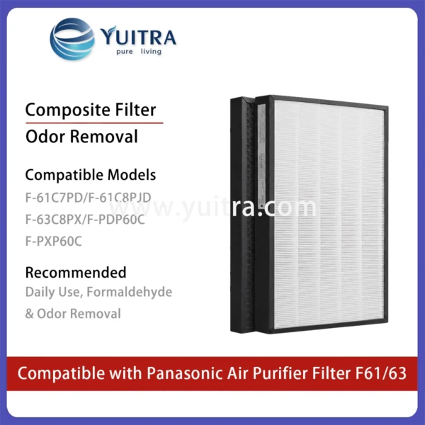 Alternative view of Compatible Panasonic Air Purifier Filter Replacement for F-61/63/PXP/PDP Series