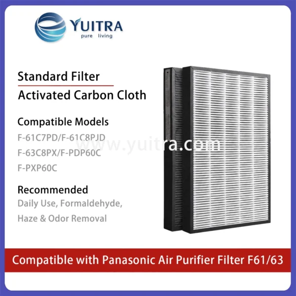 Compatible Panasonic Air Purifier Filter Replacement for F-61/63/PXP/PDP Series - Image 3