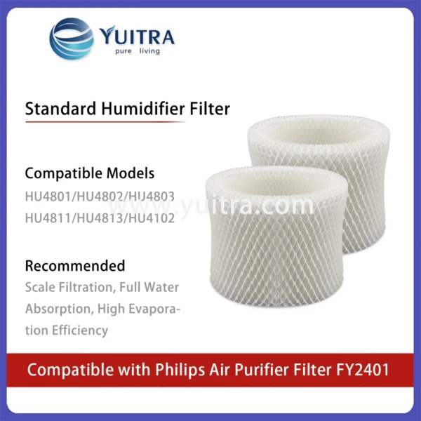 Alternative view of Compatible Philips Air humidifier Filter Replacement FY2401 for HU4801-4803 Series