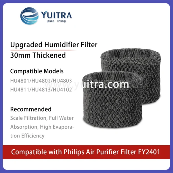 Compatible Philips Air humidifier Filter Replacement FY2401 for HU4801-4803 Series - Image 3