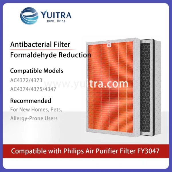 Compatible Philips Air Purifier Filter Replacement FY3047 for AC4372-4375 AC4138 Series - Image 3